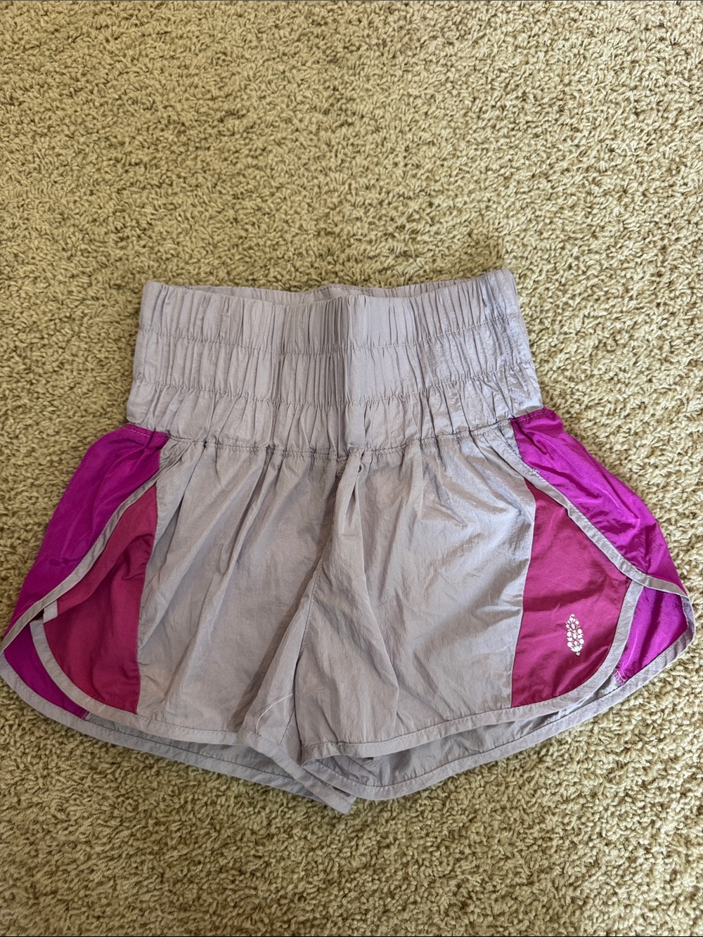 FP Movement by Free People Light Purple and Magenta Athletic Shorts